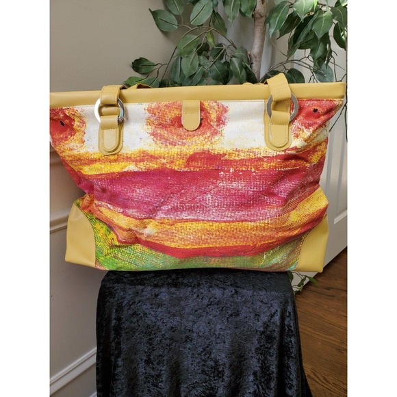 Flavia's Women's Multicolor Polyester Cross Body Stylish Overnight Bag - Picture 7 of 14